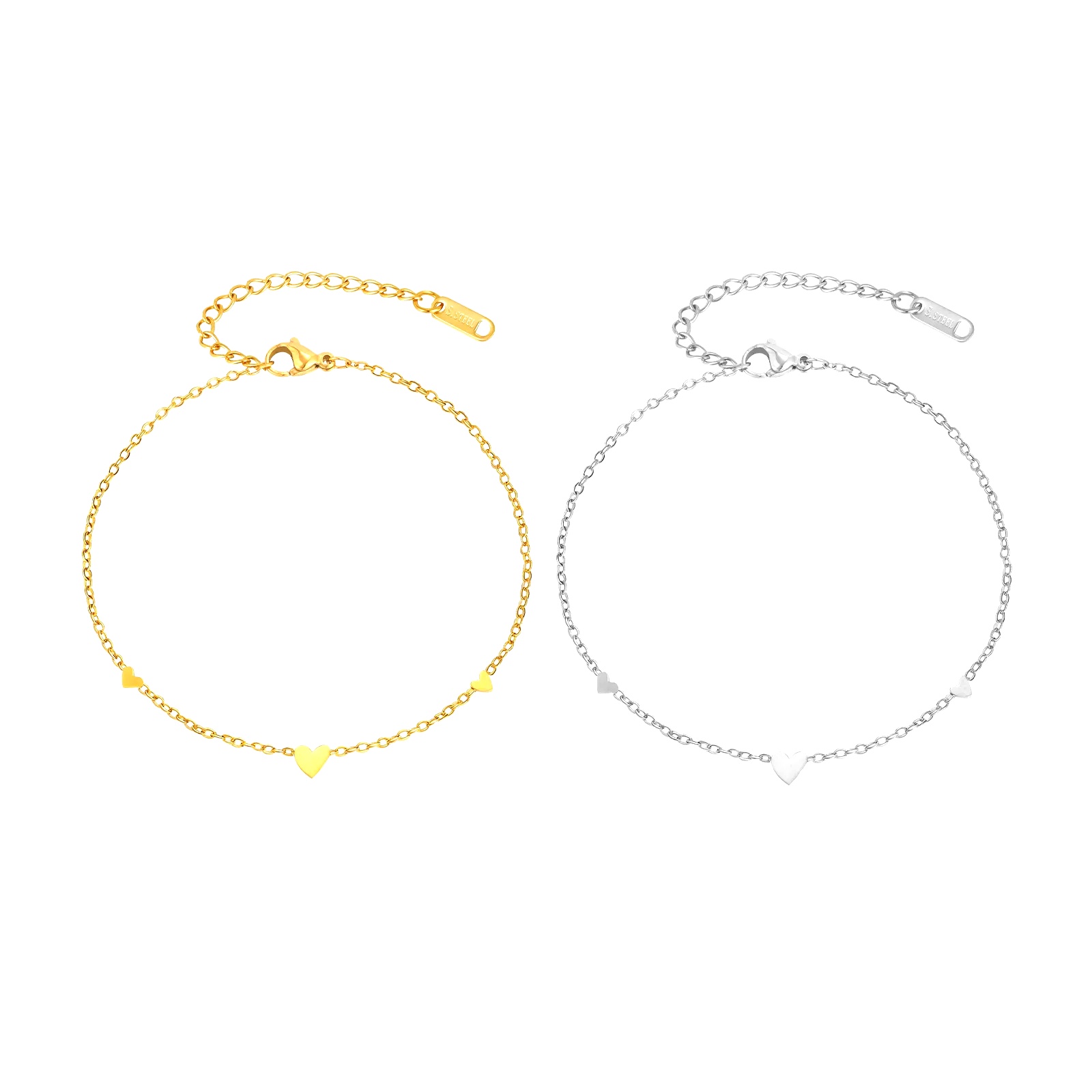 Stainless Steel Heart Anklets  - Jc Jewelry & Watches Photos 评论和价格