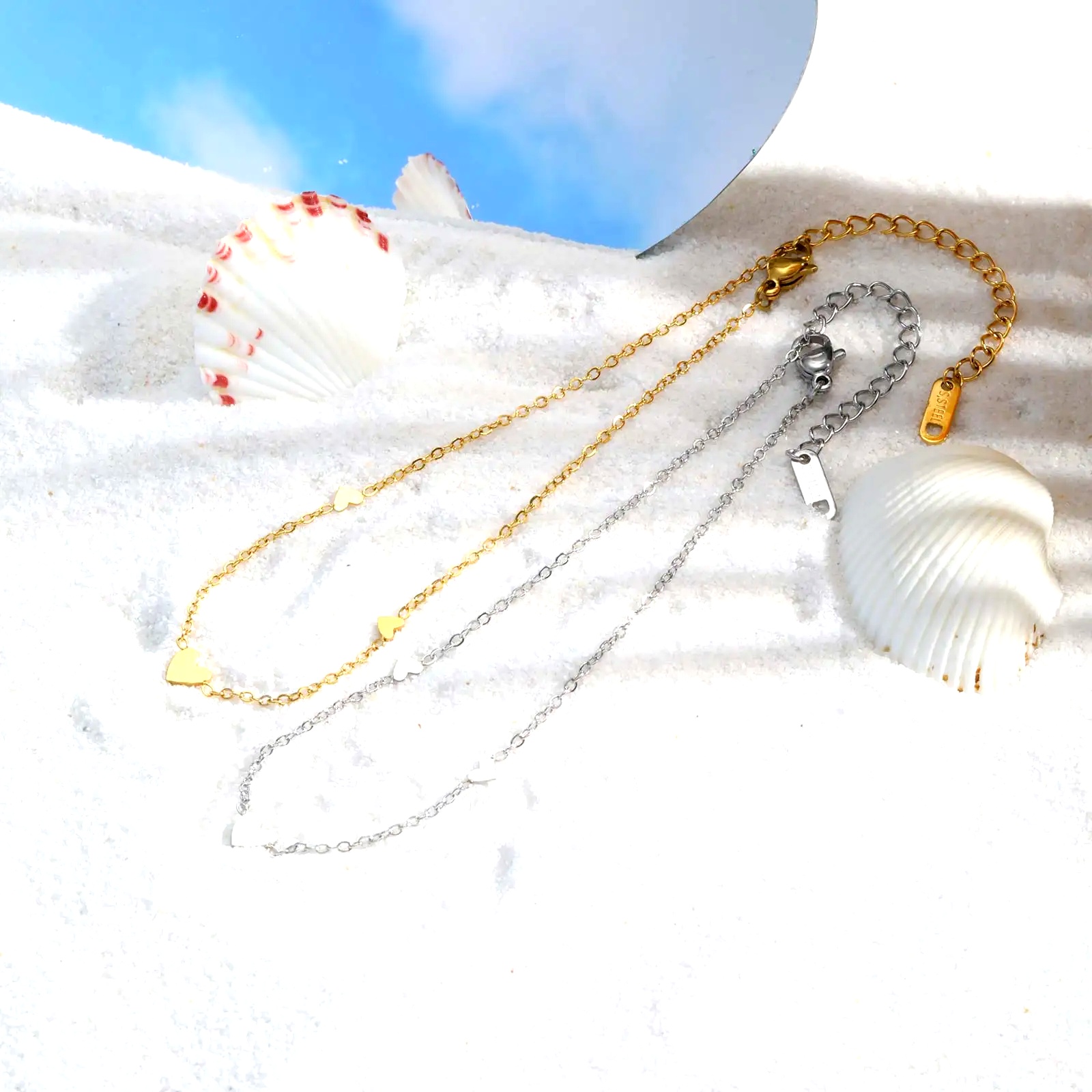 Stainless Steel Heart Anklets  - Jc Jewelry & Watches Photos 评论和价格